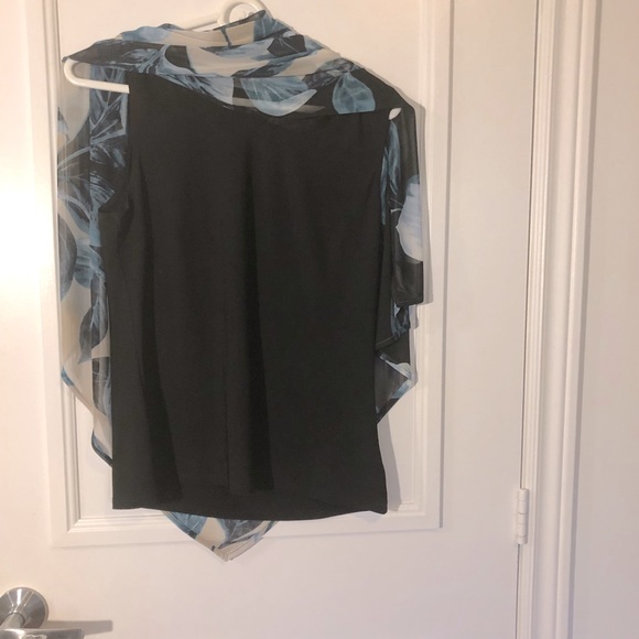 ⭐️HOST PICK⭐️ LAURA PETITES Blouse, Double Layer, Blue, Women’s Size Med… - Picture 3 of 6